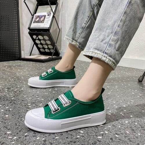 Canvas shoes womens wild white sneakers student board shoes 2021 trendy shoes new womens shoes Korean summer casual shoes