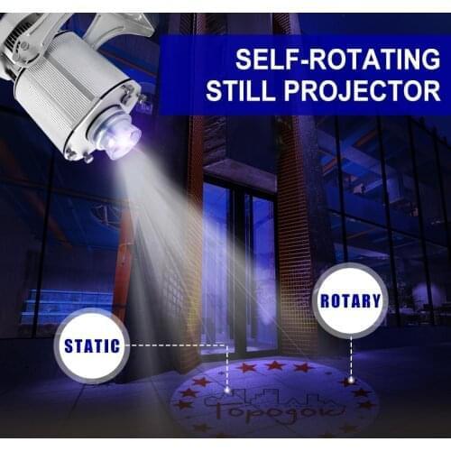 New Logo Laser Projector Outdoor IP65 85W Self-rotating Still Image Projector Gobo Projector Light for Store Advertising werbung