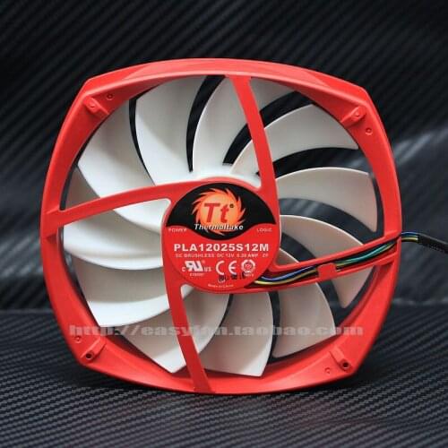NEW TT 12CM 4lines PWM control speed PLA12025S12M 12025 cooling fan