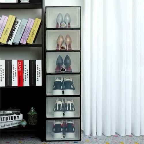 Organizer Shoebox Combination Shoes Cabinet shoes organizer box Organizer Stackable Box Shoe For Shoes Toys AJ Display Box
