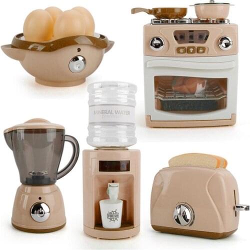 Simulation Kids Washing Machine Steamer Water Dispenser Kitchen Tool Set Gift kids Educational Toys For Children Gift