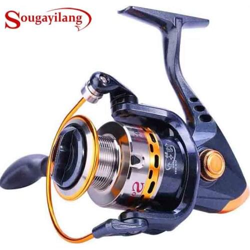 Sougayilang Brand Super Hard 13+1BB Fishing Reel YB2000-5000 5.5:1Gear Ratio Metal Material Spinning Reel Carp
