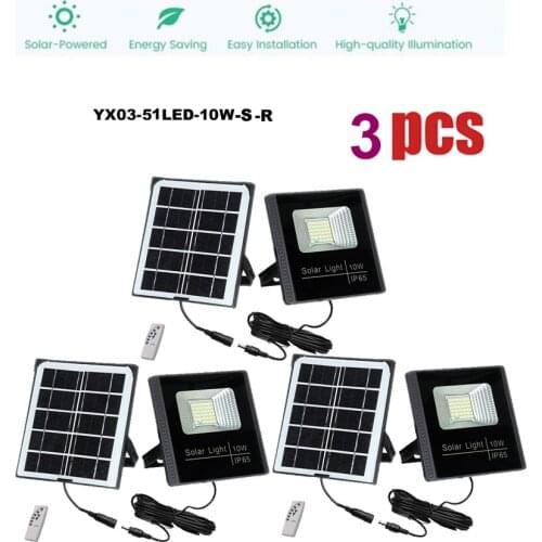 3pcs 51leds Solar Light Solar smart on at night Lamp IP65 Waterproof Outdoor Garden Yard Lamp Emergency Security Light Solar Lam