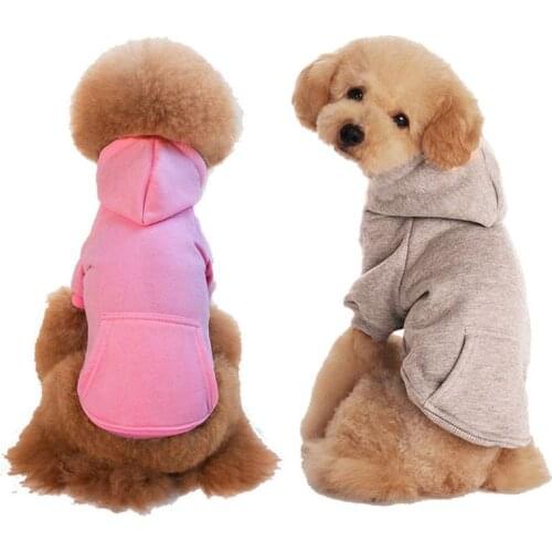 Dog Pet Hoodie Soft Fleece Sweater Fashion Cat Puppy Coat Jacket Autumn Winter Clothes Apparel for Dogs Cats Small Medium