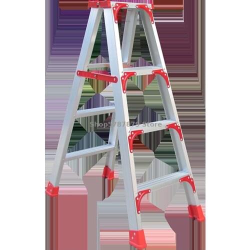 Ladder Parcel Post High Strength Thickened 2m Pedal Miter Household Folding Aluminum Alloy Ladder Loft Project Ladder