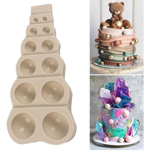 Pearl Circular Silicone Sugarcraft Cupcake Baking Mold Fondant Cake Decorating Tools Bakeware Kitchen Accessories Dropshipping