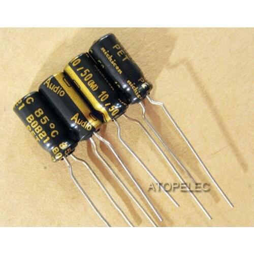 1pc Nichicon AUDIO Series 10uF/50V Electrolytic Capacitors Hi-Fi Audio