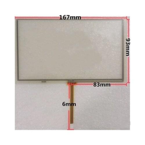 10pcs/lot New 167*93 mm 7 inch resistance touch screen