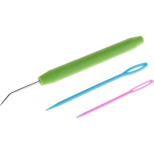 2pcs Plastic Needles and Knitting Loom Hook Crochet Hook Set Knitting Craft