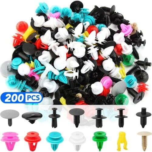 200Pcs Universal Mixed Auto Fastener Clips Car Accessories for ford focus kuga fiesta mondeo Tuga Ecosport mazda 2 3 6 cx5 volvo
