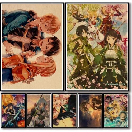 5D DIY Diamond Painting Embroidery Full Drill Anime Sword Art Online Rhinestones Pictures Cross Stitch Kits Mosaic Home Decor
