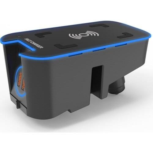 Car QI Wireless Charger 15W Charging Plate Phone Holder for Volvo XC90 S90 XC60 VC60 2018 2019 2020