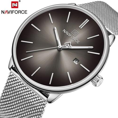 NAVIFORCE Top Brand Luxury Women Men Couple Wrist Watch Waterproof Man Watch Genuine Leather Fashion Quartz Male Lady Clock Gift