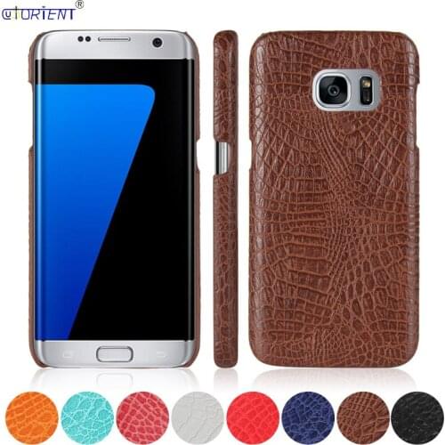 For Samsung Galaxy S7 Edge G935 Crocodile Veins Bumper Case SM G935F G935FD G935S G9350 G935A G935V G935W8 Ultra Thin Hard Cover