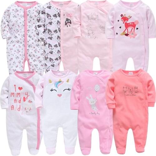 Newborn Baby Girl Rompers Cartoon Infant Boy Jumpsuit Roupas Bebe De Cotton Newborn Body Suit Baby Pajama Kids Cartoon Jumpsuits