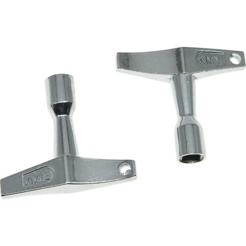Dopro 2pcs Metal Square Socket 5.5mm Drum Tuning Key Chrome