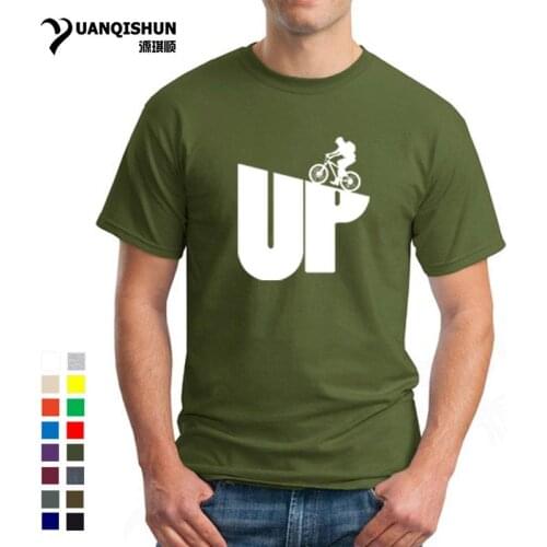 Fashion Design Mountain Biking UP T Shirt Rider Cycle MTB Biker Men 16 Colors O-Neck Tees Funny Mens Fitness T-Shirt Streetwear