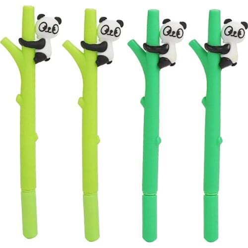24Pcs Cute Kawaii Panda Gel Pens Cool Funny Ballpoint Rollerball School Office Accessory Material 2021 Stationery Store Thing