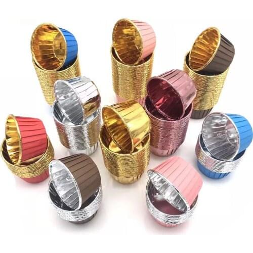 Muffin Paper Cups Golden Cupcake Wrapper Liner Round Forms For Cup Cake Baking Decoration Tools,3000pcs