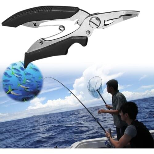 Fishing Multifunctional Plier Fishing Kayak Camping Secure Pliers Lip Grips Shear Tackle Fishhook Plier Fish Tools