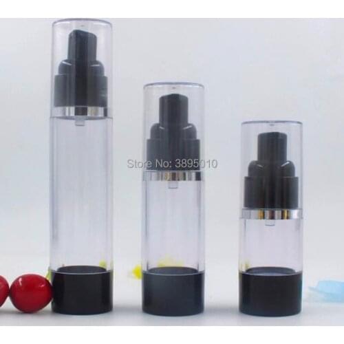 15ml 30ml 50ml Airless Pump Bottle 1 oz Refillable Cosmetic Container Airless Cosmetic Packaging F489