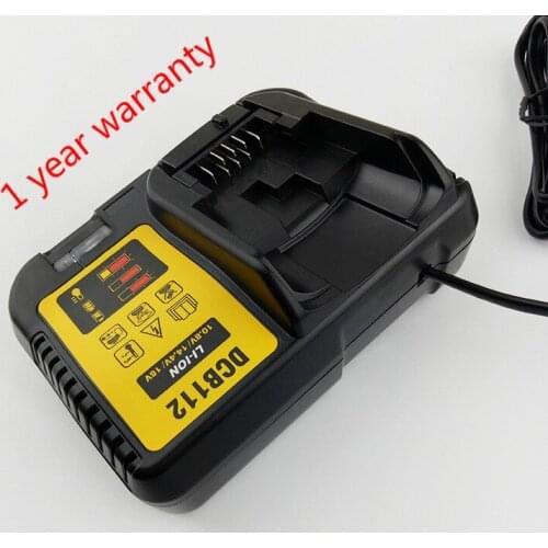 New DCB112 Li-ion Battery Charger For DeWalt 10.8V 12V 14.4V 18V DCB101 DCB200 DCB140 DCB105 DCB200 100-260V