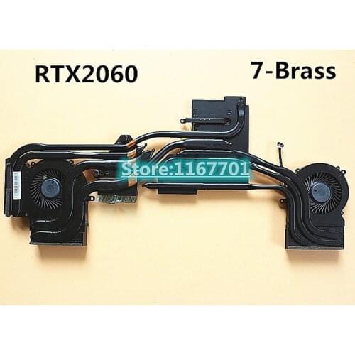 New Original Laptop/Notebook CPU/GPU cooling Radiator Heatsink&Fan for MSI GP65 GE65 DDR9 RTX2060 MS-16U1 7-brass