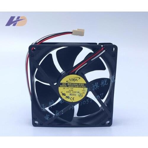 Wholesale:ADDA AD0912HB-A76GL 90*90*25 12V 0.25 three line speed fan cabinet cabinet fan