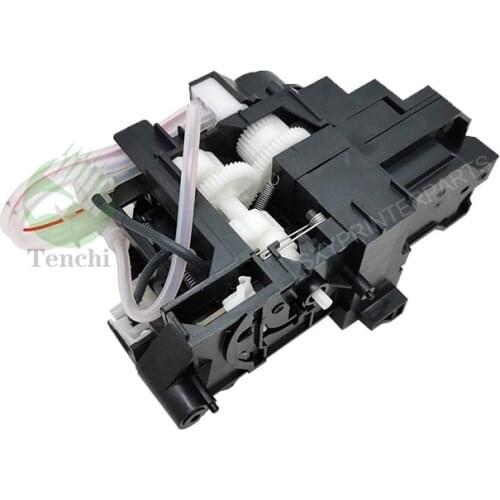 Original New Ink Pump Assembly with Capping Station For Epson R1430 R1500 L1300 L1800 Inkjet Cleaning Unit Kit 1390 1400 1410