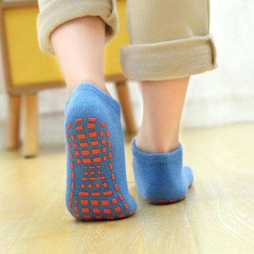 Autumn/Winter/Spring/Summer Thin And Breathable Non-slip Floor Socks Boy and Girl Towel Socks Home Socks Cotton Candy Color Fluf