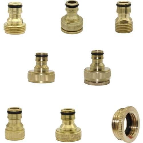 1/2",3/4",1" Thread Brass Quick connector Agriculture tools Garden Watering Adapter Durable Joint Drip Irrigation Fittings 1 Pcs
