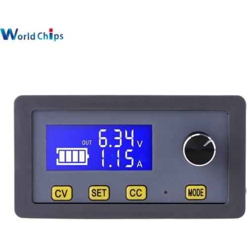 5A DC-DC Step-Down Adjustable Power Supply Buck Module 6V-32V to 0-32V LCD Display CC CV Voltage Regulator Converter LED Drive