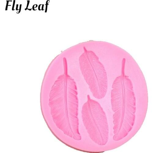 2021 Simple Retro Leaf Series Maple Sawtooth Mint Ginkgo Leaf Cake Mold Feather DIY Hand Made Cake Decorating Baking Accessories