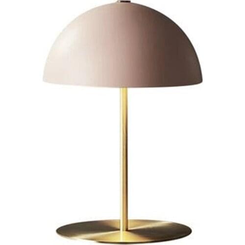 Post-modern Nordic Pink Gold Metal Designer Table Lamp for Foyer Apartment Bed Room Fashion Reading Lamp H 51cm 2489