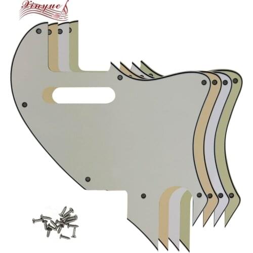 Pleroo Guitar Parts For 7 hole screws Telecaster US Tele F hole Hybrid Guitar Pickguard Tele Conversion