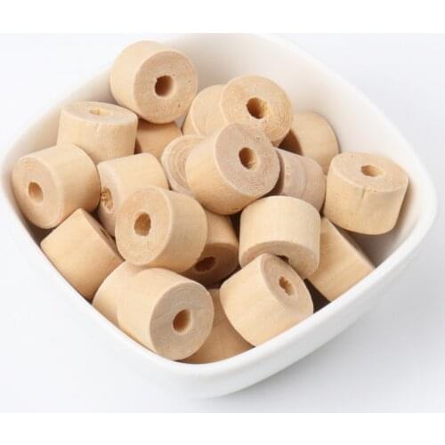14x10mm 20pcs Natural Wooden cylinder round Spacer beads big hole For Jewelry making Handmake DIY Accessory MT0684