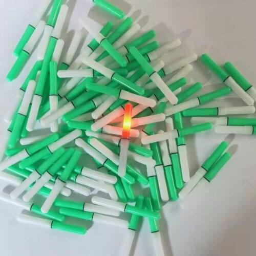 10pcs/lot Electric Light Sticks Red / Green LED Night Fishing Float Accessory Lightstick Bobber Bouy Tool B470