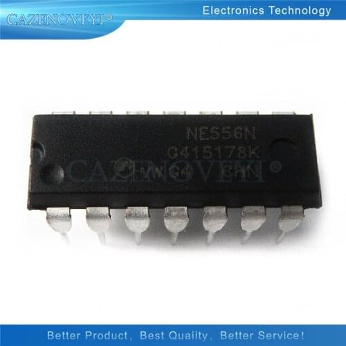 10pcs/lot NE556N NE556 556N DIP-14 In Stock