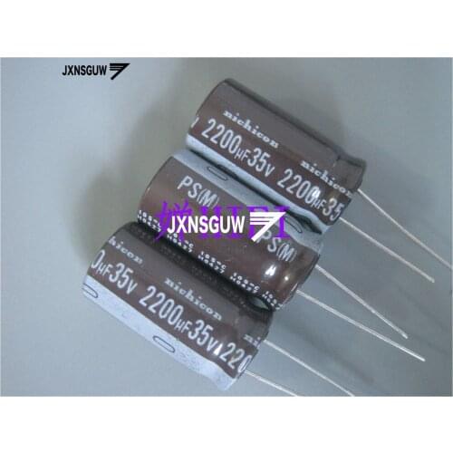 20PCS NICHICON PS 35V2200UF 16X31MM 2200UF 35V original audio Aluminum electrolytic capacitor 105 degrees 2200uF/35V