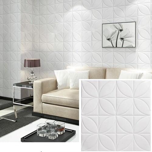 3d wallpaper self-adhesive roof ceiling wall sticker roof wallpaper foam soundproof decorative new sticker