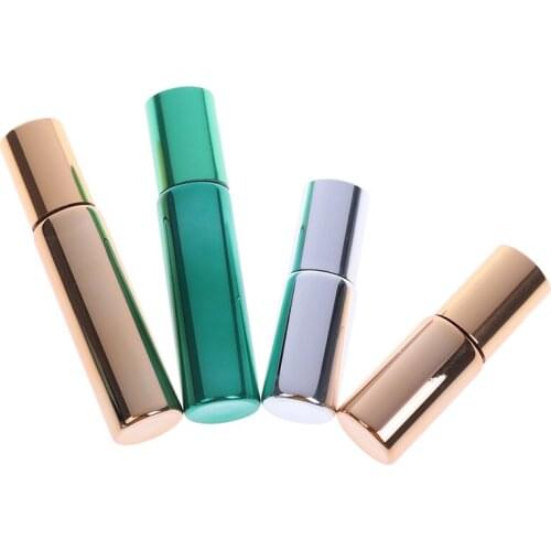 5/10ML Rollerball Massager Lege fles Container Etherische Olie Flessen Roll Op Roestvrij Staal Oogcrème Parfum Navulbare
