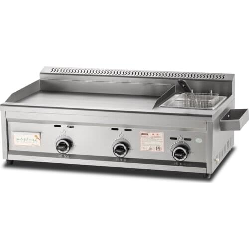 758 Type Gas Barbecue Grill Commercial Fryer Hand Cake Machine Fryer Outdoor Barbecue Picnic Party Oil-Proof Tool