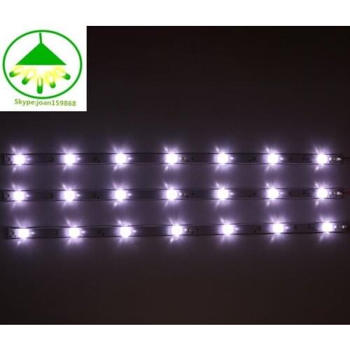 8 pcs/lot new LCD 32inch LCD TV LED backlight LED strip LED universal lamp strip copper substrate 62cm 7 lights each lamp is 3v