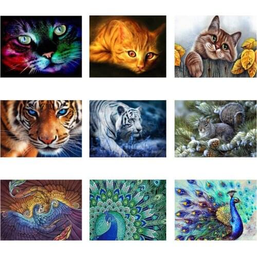 5D Diy Diamond Painting Cross Ctitch Kits Diamond Mosaic Embroidery Landscape animals 3d Painting round drill graduation gift