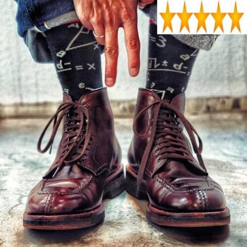 Cow Top Mens Genuine High Leather Ankle Biker Safety Shoes Male Handmade Lace Up Block Heels Riding Boots Colors Big Size