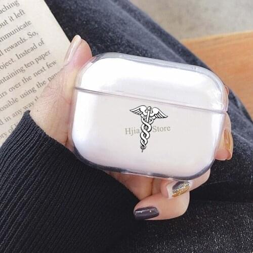Caduceus Nursing Cover For AirPods Pro 3 Air Pods Case Earphone Accessories TPU Protector Airpods3 Case
