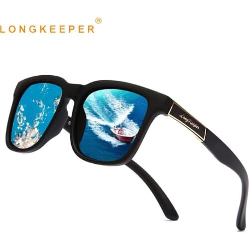 2020 New Fashion Square Polarized Sunglasses UV400 Mens Glasses Classic Retro Brand Design Male Driving Eyeware Gafas De sol