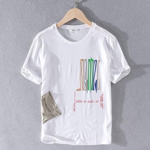 Suehaiwes style Italy brand linen white t-shirt men fashion comfortable t shirt for men casual t shirts male chemise camiseta