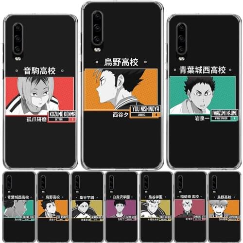 Hot Anime Haikyuu!! ID Card Cover Phone Case For Huawei P40 P30 P20 P10 Mate 10 20 30 Lite Pro P Smart Z 2018 Plus 2019 Cover Sh