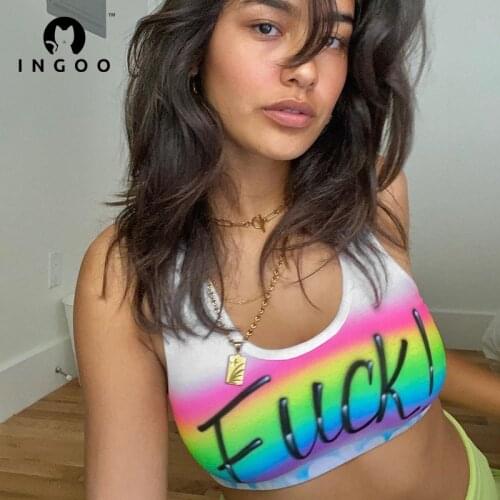 INGOO Women's Cropped Tank Tops